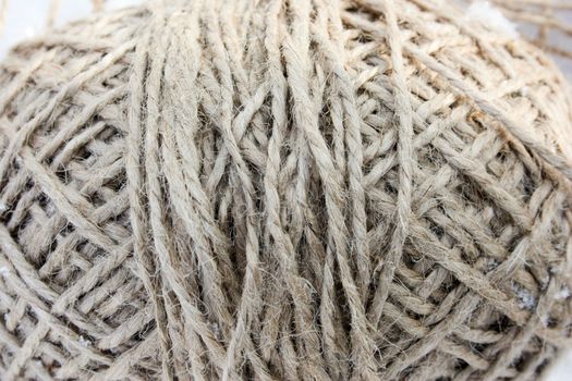 Thread of a skein of yarn. Background texture. Photo for your design.