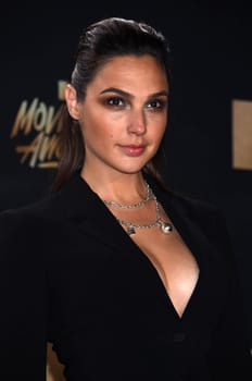 Gal Godot at the 2017 MTV Movie & TV Awards, Arrivals, Shrine Auditorium, Los Angeles, CA 05-07-17
