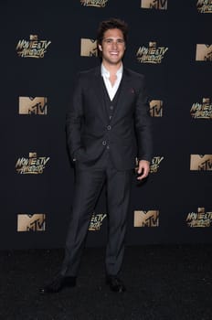 Diego Boneta at the 2017 MTV Movie & TV Awards, Arrivals, Shrine Auditorium, Los Angeles, CA 05-07-17