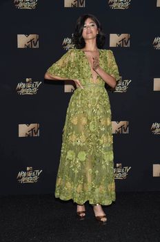 Zendaya at the 2017 MTV Movie & TV Awards, Arrivals, Shrine Auditorium, Los Angeles, CA 05-07-17