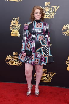 Shannon Purser at the 2017 MTV Movie & TV Awards, Arrivals, Shrine Auditorium, Los Angeles, CA 05-07-17