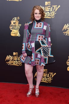 Shannon Purser at the 2017 MTV Movie & TV Awards, Arrivals, Shrine Auditorium, Los Angeles, CA 05-07-17