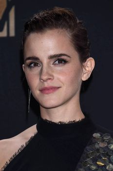 Emma Watson at the 2017 MTV Movie & TV Awards, Press Room, Shrine Auditorium, Los Angeles, CA 05-07-17