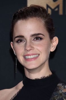 Emma Watson at the 2017 MTV Movie & TV Awards, Press Room, Shrine Auditorium, Los Angeles, CA 05-07-17