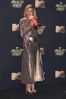 Taraji P. Henson at the 2017 MTV Movie & TV Awards, Press Room, Shrine Auditorium, Los Angeles, CA 05-07-17