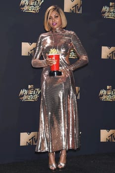 Taraji P. Henson at the 2017 MTV Movie & TV Awards, Press Room, Shrine Auditorium, Los Angeles, CA 05-07-17