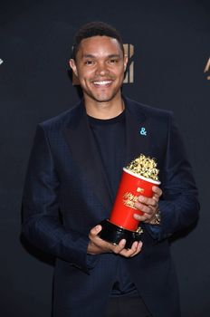 Trevor Noah at the 2017 MTV Movie & TV Awards, Press Room, Shrine Auditorium, Los Angeles, CA 05-07-17