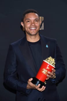 Trevor Noah at the 2017 MTV Movie & TV Awards, Press Room, Shrine Auditorium, Los Angeles, CA 05-07-17