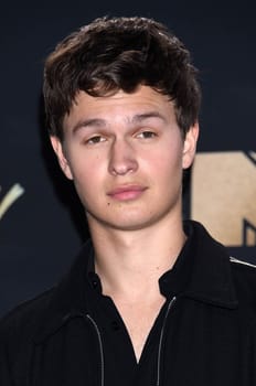 Ansel Elgort at the 2017 MTV Movie & TV Awards, Press Room, Shrine Auditorium, Los Angeles, CA 05-07-17