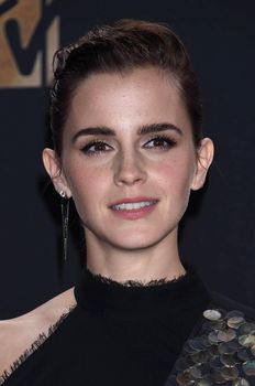 Emma Watson at the 2017 MTV Movie & TV Awards, Press Room, Shrine Auditorium, Los Angeles, CA 05-07-17