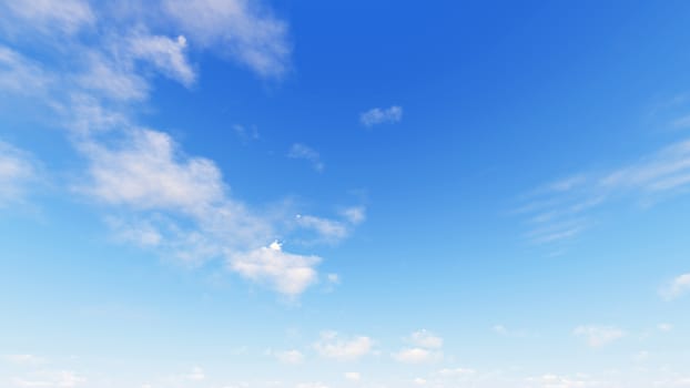 Cloudy blue sky abstract background, blue sky background with tiny clouds, 3d rendering

