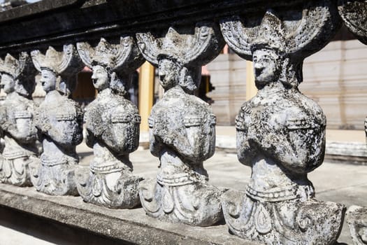 Wat Guti Bangkem,Temple in Thailand. Khao yoi, phetchaburi Thailand.Ancient stucco