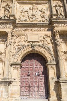 Savior Chapel (El Salvador) detail facade, Ubeda, Jaen, Spain