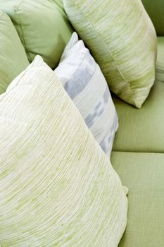 Detail of modern living room,Cushion on sofa