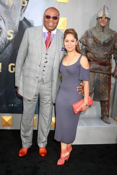 Chi McBride, Julissa McBride
at the "King Arthur Legend of the Sword" World Premiere, TCL Chinese Theater IMAX, Hollywood, CA 05-08-17