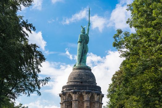 Statue of Cheruscan Arminius in the Teutoburg Forest near the city of Detmold, Germany.