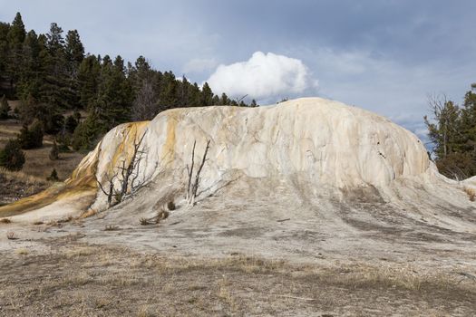 The Orange Spring Mound in Yellowstone National Park.