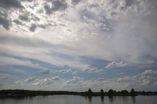 blue sky, natural clouds, nature series