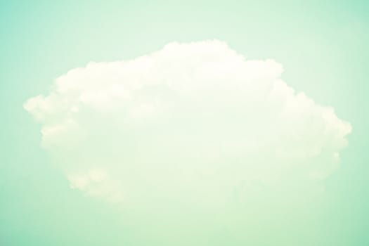 Nature background concept : Retro or vintage sky and cloud