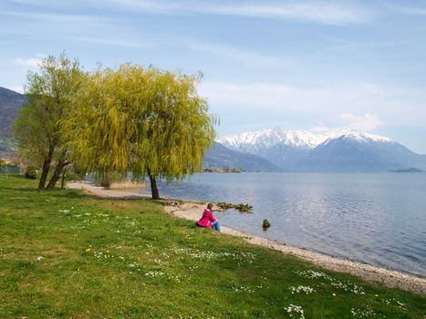 Lake of Como, Italy: Images on the lakefront between Dongo and Gravedona