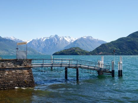 Pianello del Lario, Lake of Como, Italy: pier on the lake