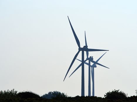 Wind turbines generating electricity alternative renewable energy