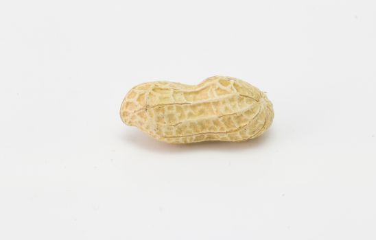 peanut isolated on white, groundnut ,dry peanut