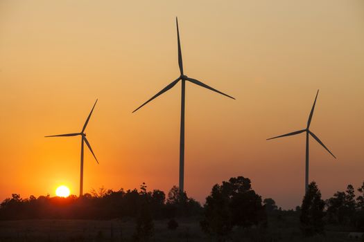 wind turbine sunset background ecosystem vintage. wind turbine silhouette. wind turbine power. wind turbine tower. wind turbine technology.