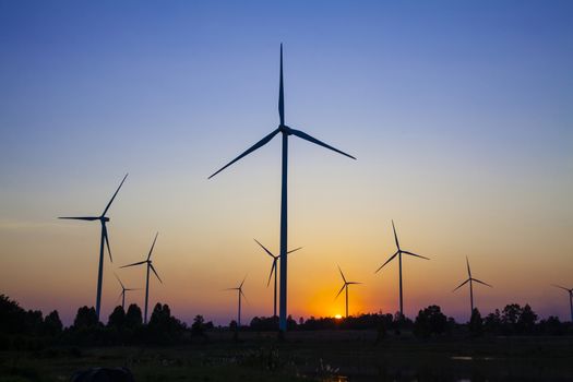 wind turbine sunset background ecosystem vintage. wind turbine silhouette. wind turbine power. wind turbine tower. wind turbine technology.