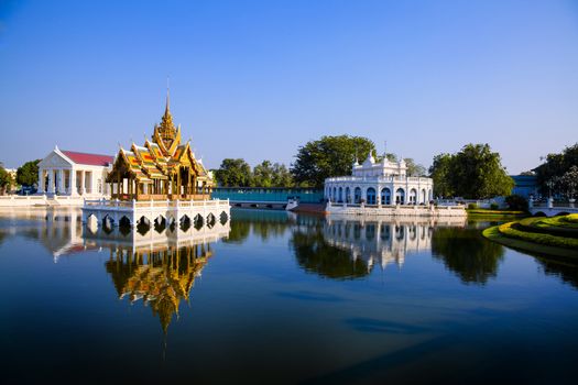 Bang Pa-In Royal Palace known as the Summer Palace. Located in Bang Pa-In district Ayutthaya Province THAILAND