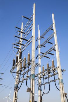  Electrical power poles in The electricity needed to power an electric pole. We use a lot of electricity and power it up. Whether electric poles transformers and electrical cables all.