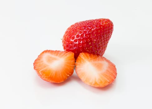 fresh strawberry isolated on white background