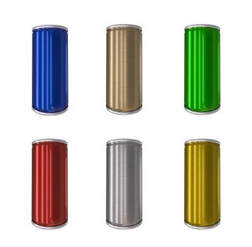 Aluminum Drink Can isolated 3d rendering