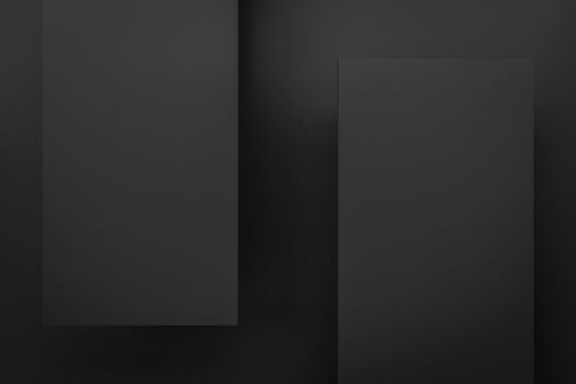 black layer layout  background 3d render