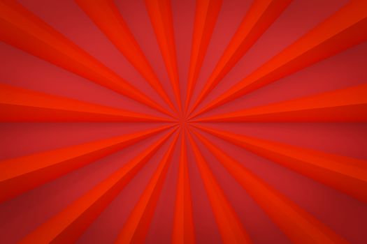 red ray background with copy space 3d render