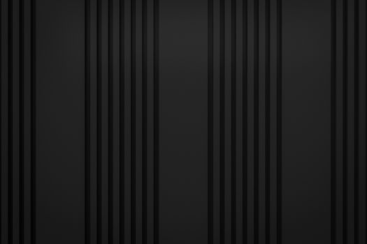 black siding line layout paper material background 3d render