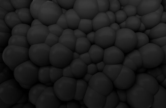 black layer bubble material background 3d render