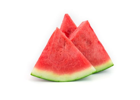 fresh seedless watermelon isolated on white