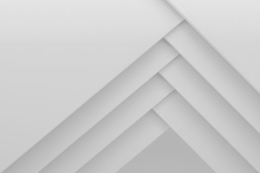 white stack paper material layer background 3d render