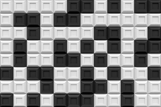 checker square box  modern technology black abstract 3d  background