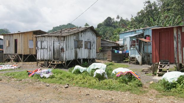 Village Ribeira Afonso, Sao Tome and Principe, Africa