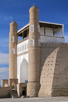 Gate of Ark fortress gate in Bukhara, Uzbekistan