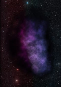 Star field in space a nebulae and a gas congestion. "Elements of this image furnished by NASA".