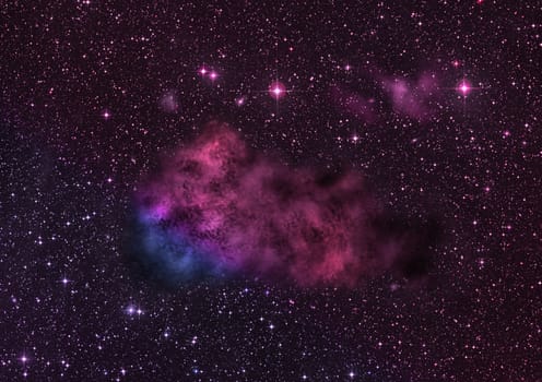 Small part of an infinite star field of space in the Universe. "Elements of this image furnished by NASA".