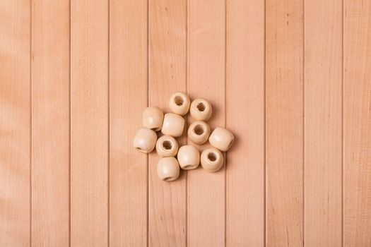 Scrapbooking elements on the wood backgraund