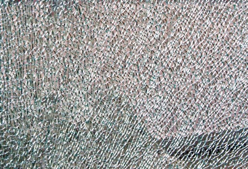 Surface of decorative cracked toughened glass as texture.