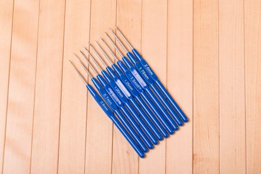 Photo of colorful crochet hooks