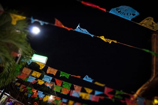 Coloured flags in Mexico