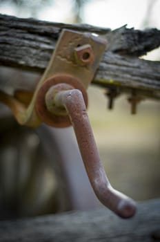 Old rusty farm equipment in outback Australia