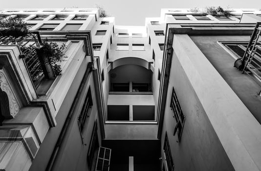Black and white architecture, Tel Aviv